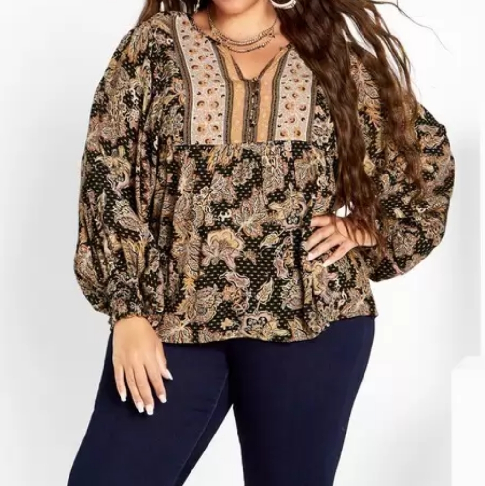 NWT Babydoll Blouse